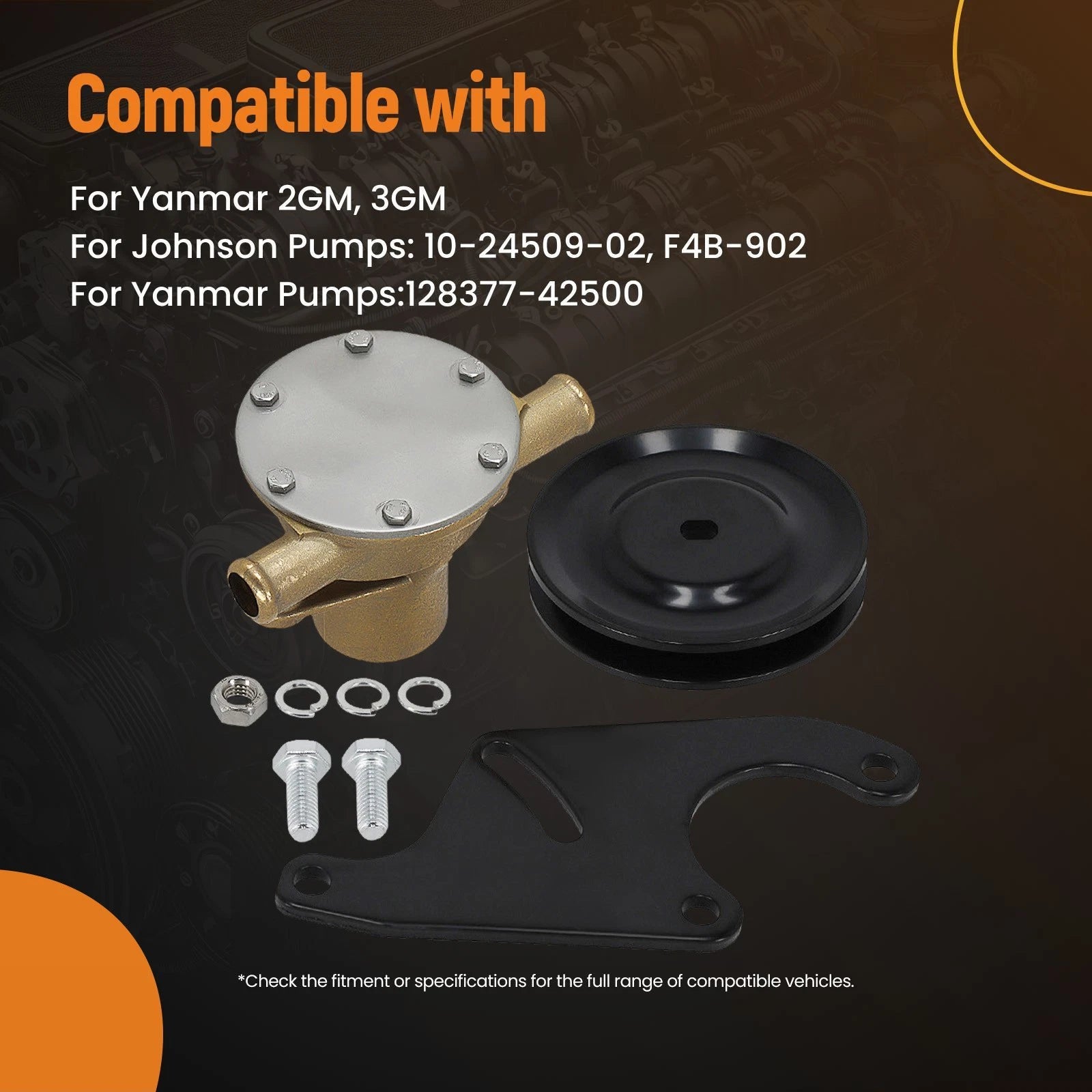 Cooling Water Pump for Yanmar & Johnson F4B-902 (1979–1985)