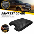 Center Console Lid Armrest Cover for Ram 1500 2500 3500 (2013–2023) Black EV