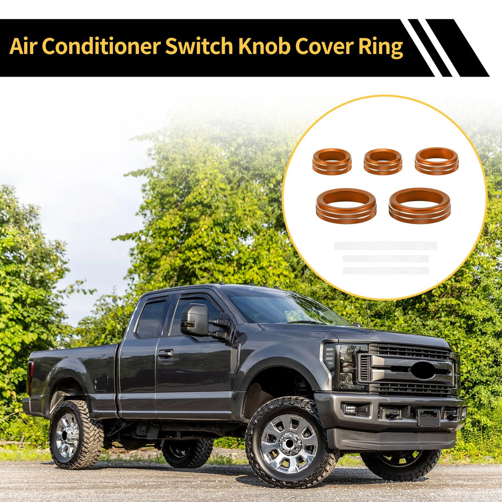 Air Conditioner Volume Switch Knob Cover Ring for Ford Maverick (2022–2024) Orange