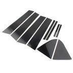 10 x Black PC Pillar Posts Door Trim Covers for Chevrolet Cruze (2011-2015)