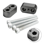 20mm Black Risers for Tiger 1200 & Explorer XR XRx XRt XCx XCa (2010–2020)