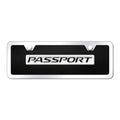 Black/Chrome Acrylic Mini License Plate Kit for Honda Passport