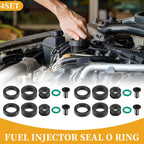 Set of 4 Fuel Injector Seal O Rings for Honda (1985–2002) NBR Rubber