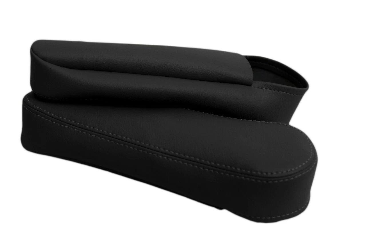 Front Seat Armrest Cover for Honda Element (2005–2011) Black Leather Synthetic
