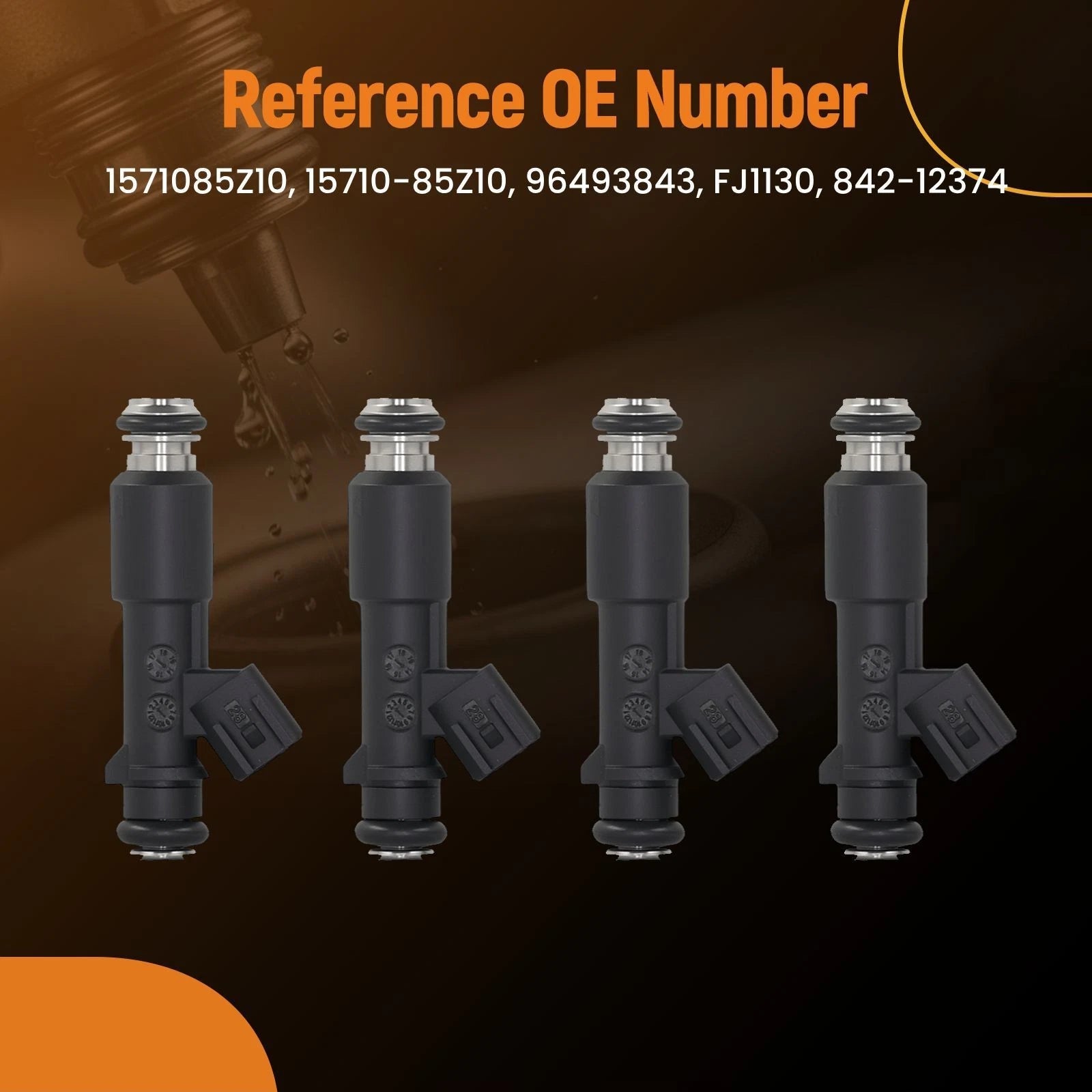 Set of 4 Fuel Injectors for Forenza 2.0L L4 (2006–2008)