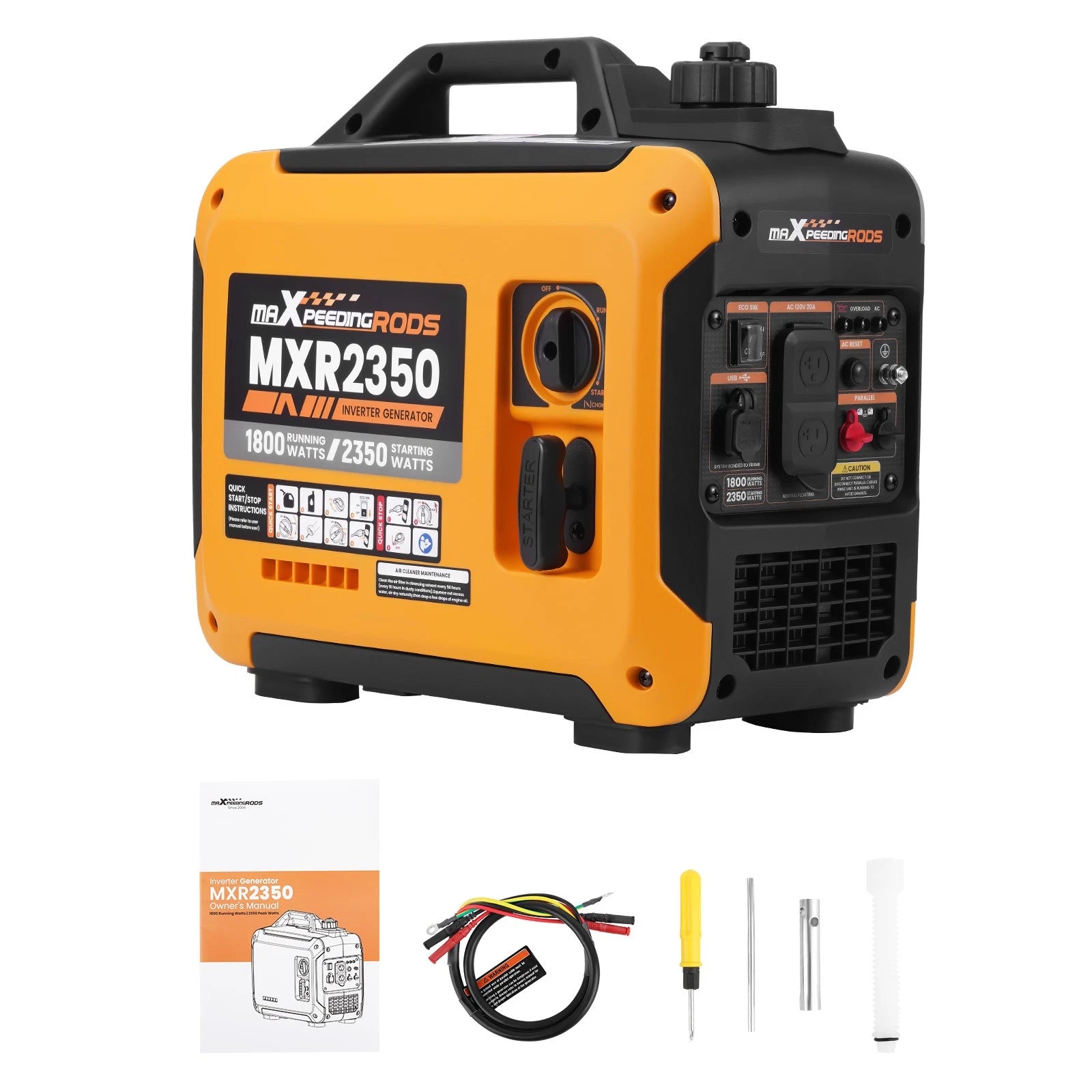 2350W Gasoline Inverter Generator for Outdoor Camping (Portable, Eco, Quiet)