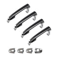 Outside Door Handle for Hyundai Sonata (2005–2010) Black Plastic (4PCS)