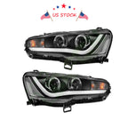 Halo Projector LED Headlights for Mitsubishi Lancer (2008-2016)