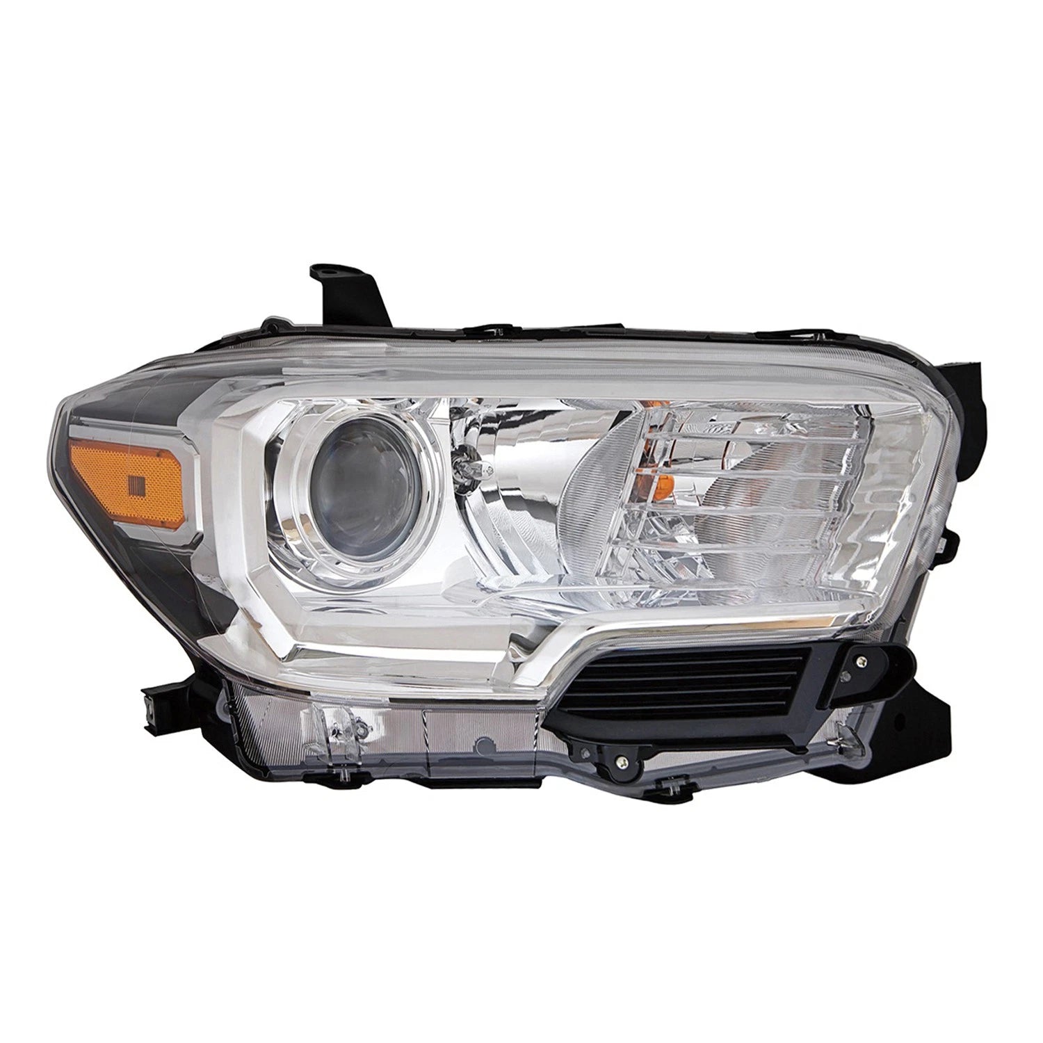 Halogen Headlight Assembly Passenger Side Replacement for Chrome Toyota (2014–2019)