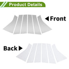 Set of 6 Pillar Window Trim for Chevy Blazer (2019–2022) Silver Tone