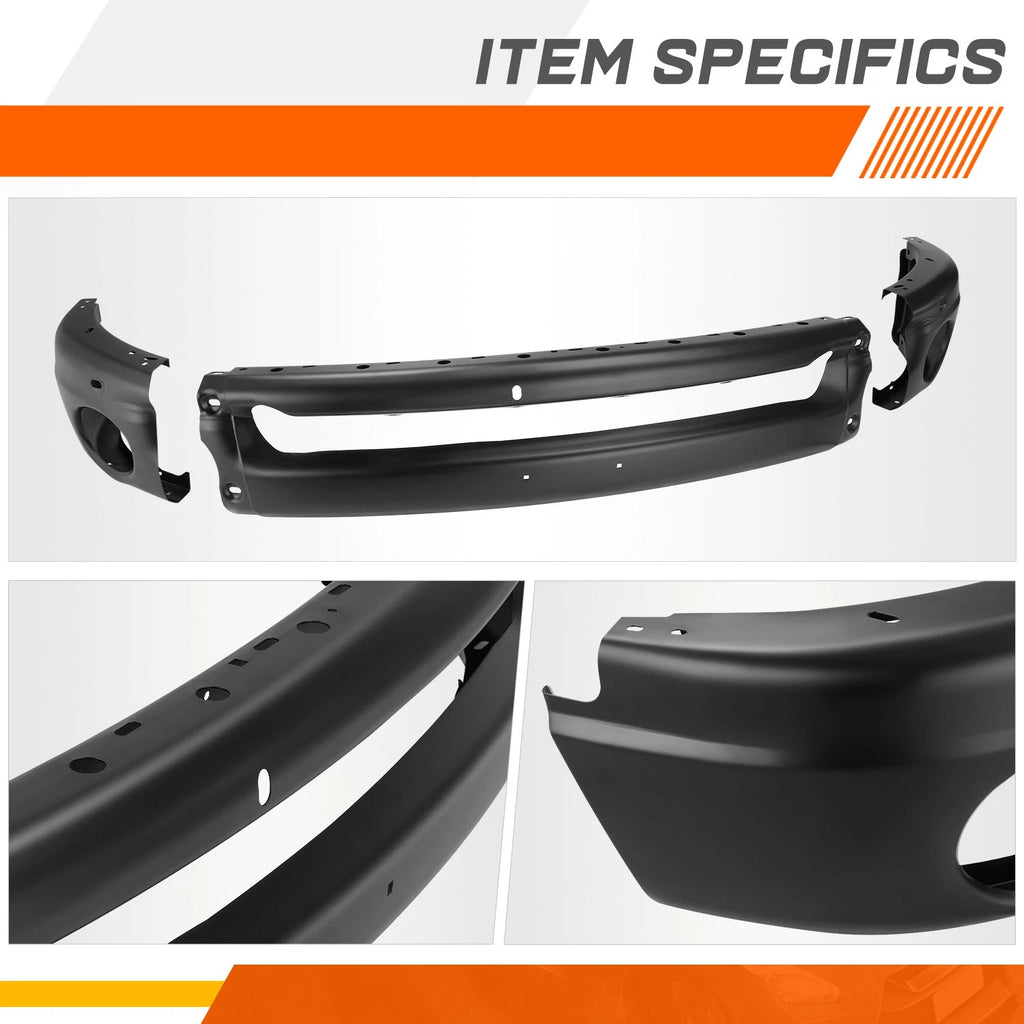 Front Bumper Face Bar Replacement for Dodge Ram 1500 2500 3500 (2002–2009)