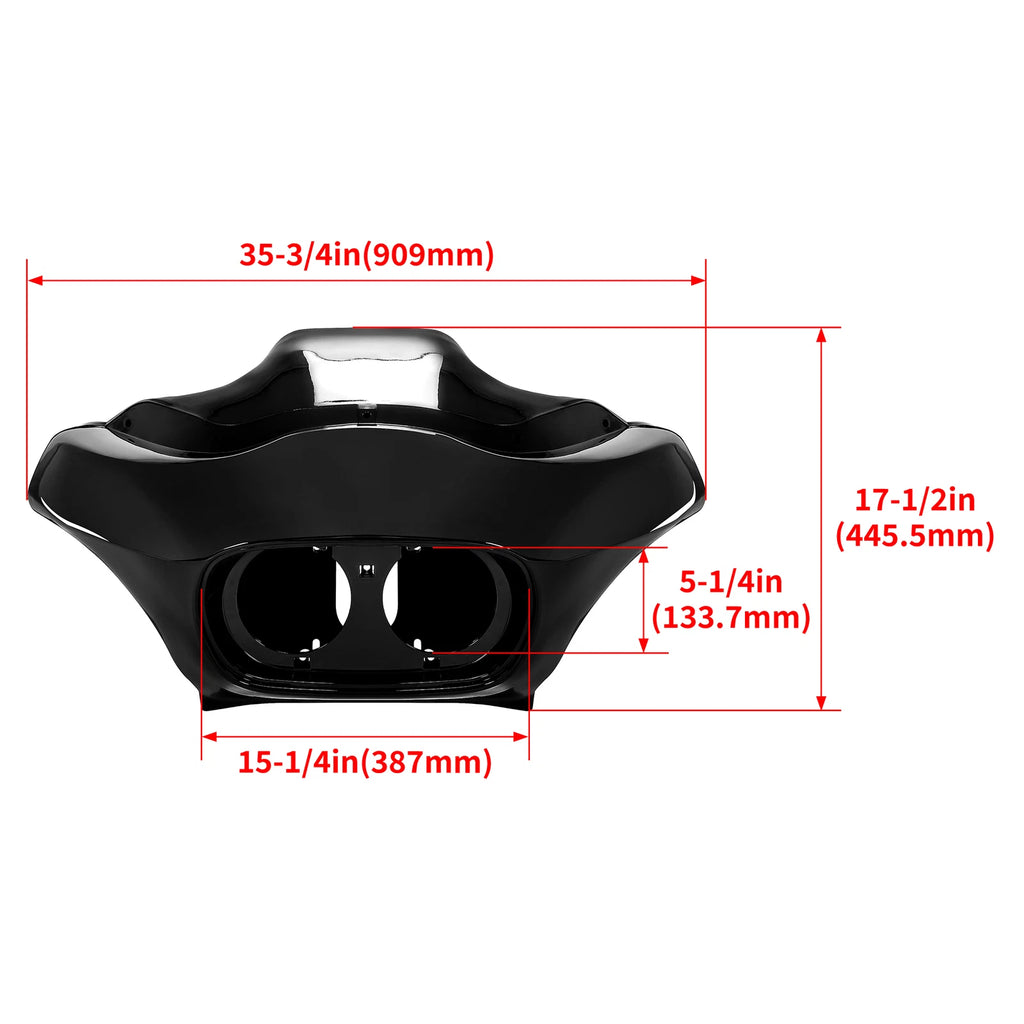 Inner & Outer Fairing for Harley Road Glide (1998-2013) - Vivid Black
