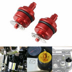 Red Front Fork Shock Absorber Bolts for Suzuki GSX250R (2018-2023)