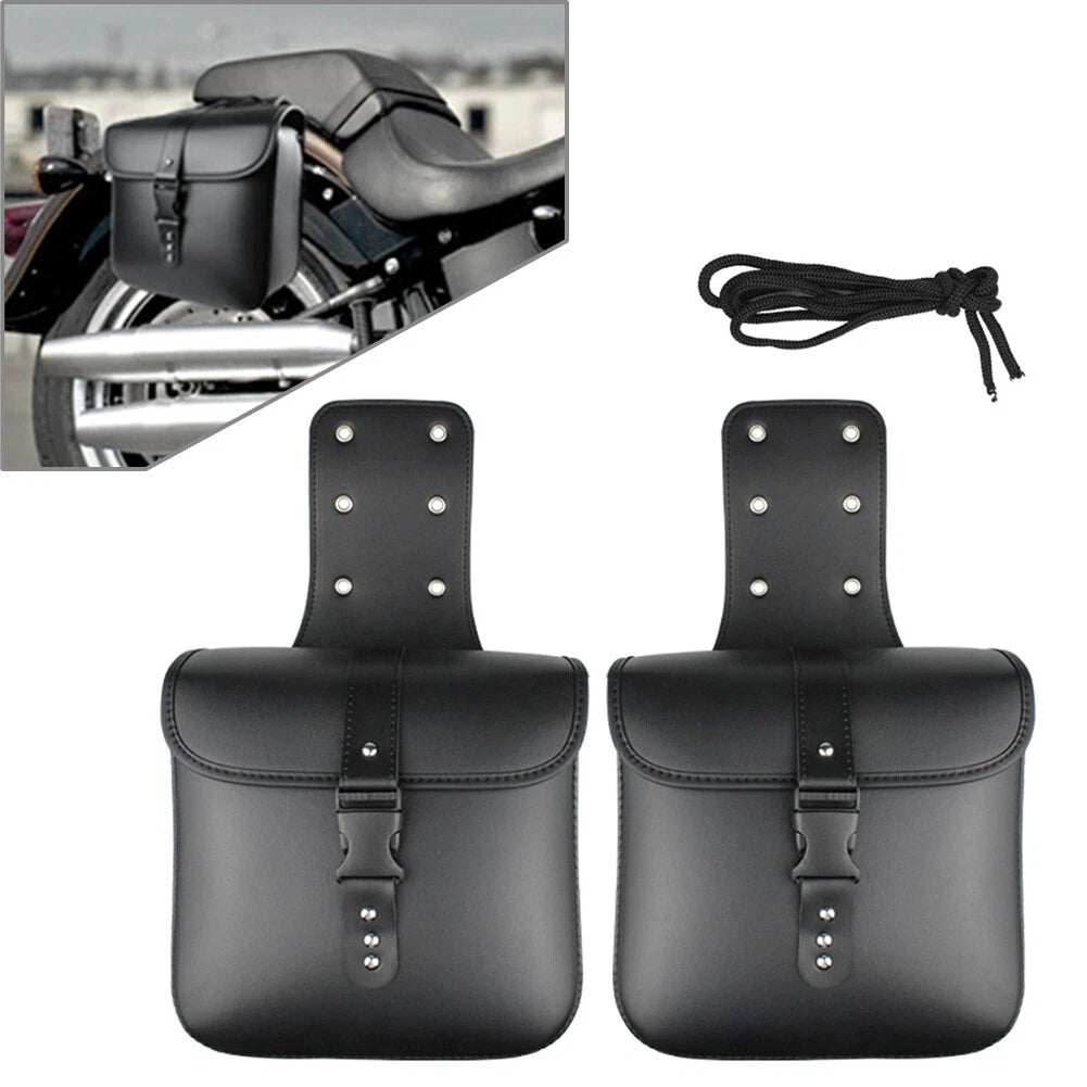 Saddlebags Luggage for Harley-Davidson Sportster, Honda, Yamaha (Universal)