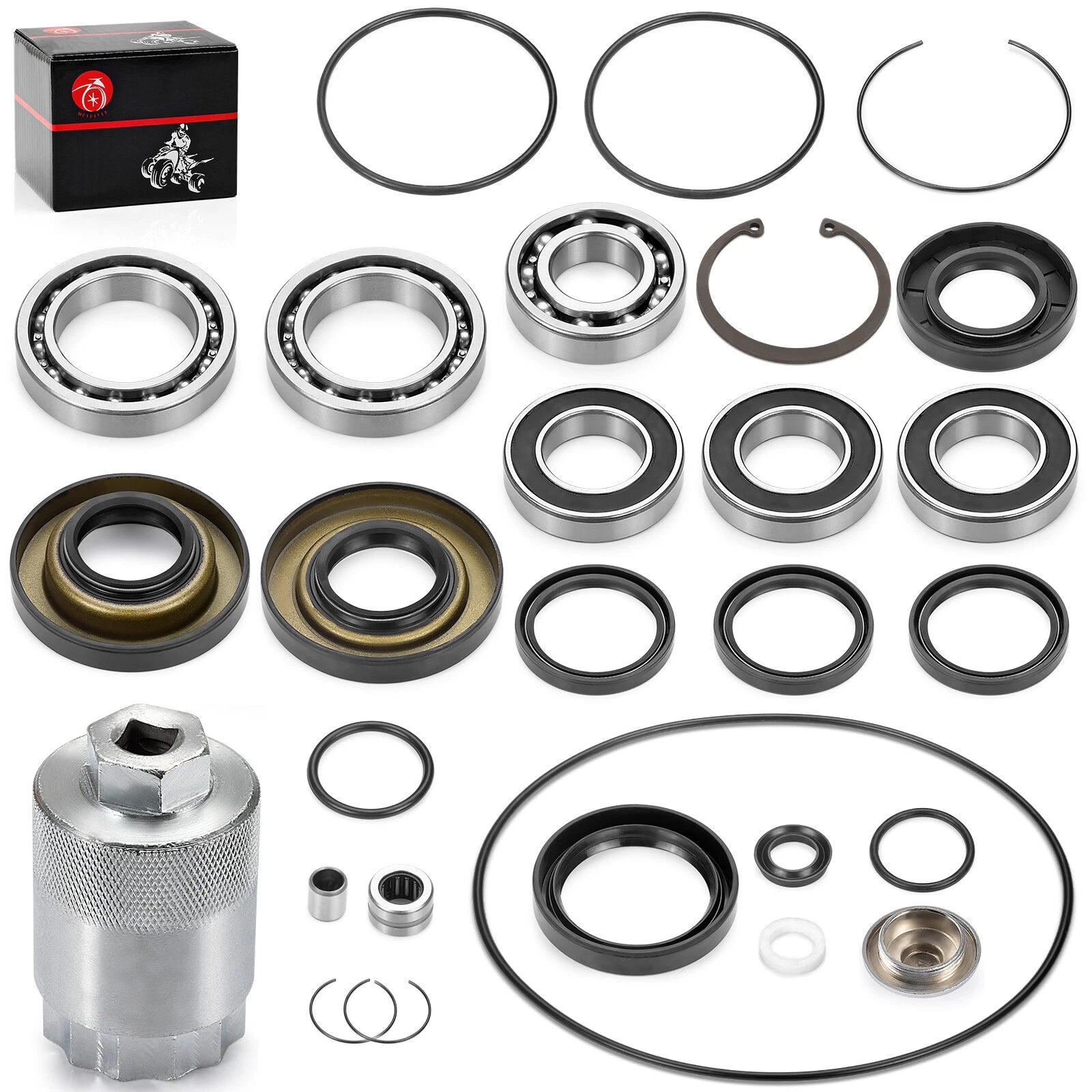 Rear Differential Bearing Seal & Nut Tool for Honda TRX250TE TRX250TM (2002–2023)