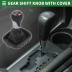 6 Speed Shift Knob with Cover for Audi A3 (2013–2020) Chrome Red Black
