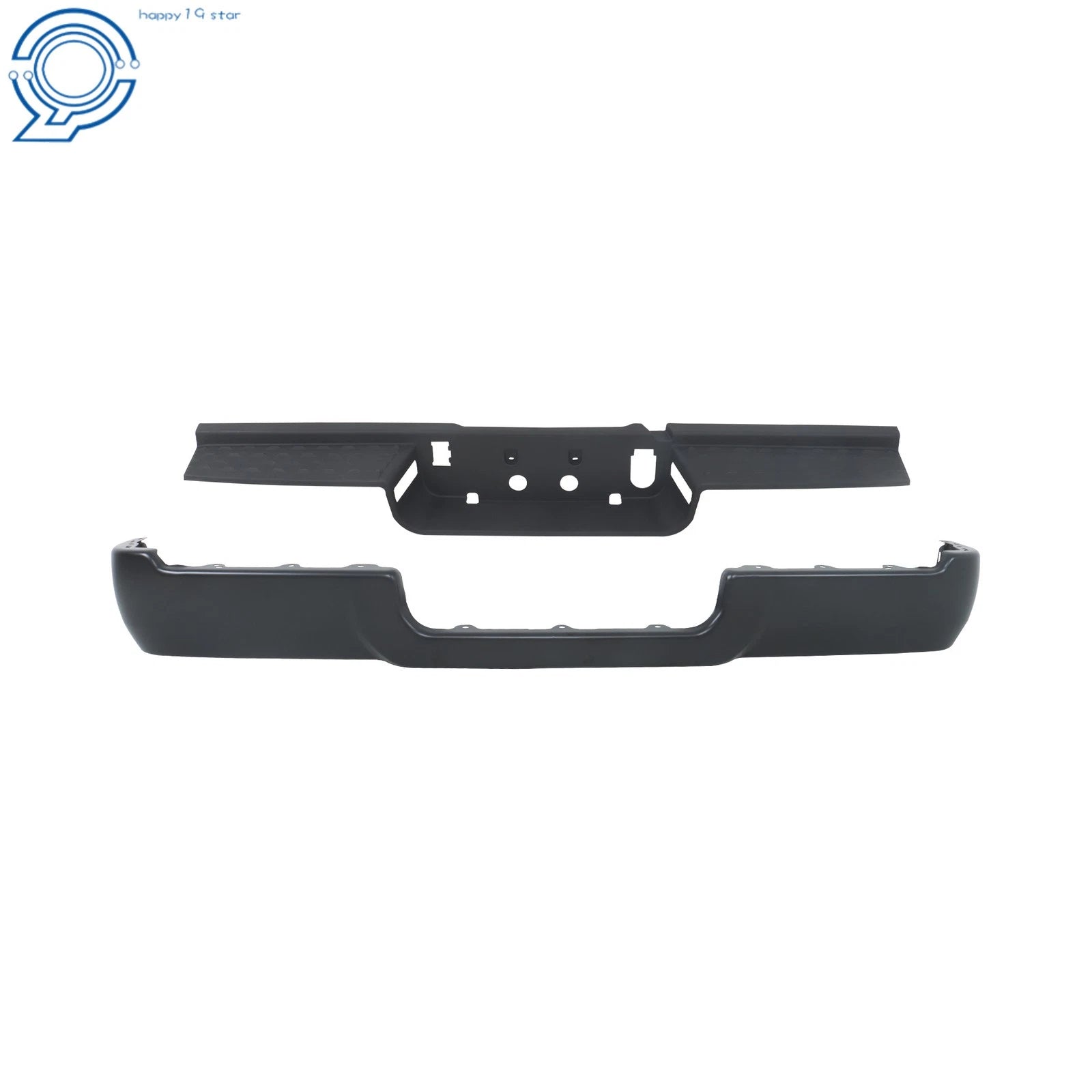 Steel Primered Rear Bumper Face Bar + Step Pad for RAM 2500 3500 (2019–2024)