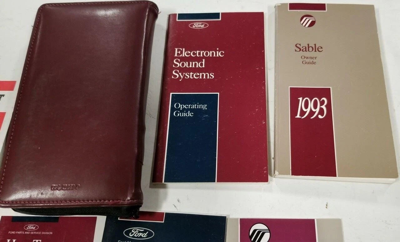 Owner's Manual for Mercury Sable (1993) OEM with Case