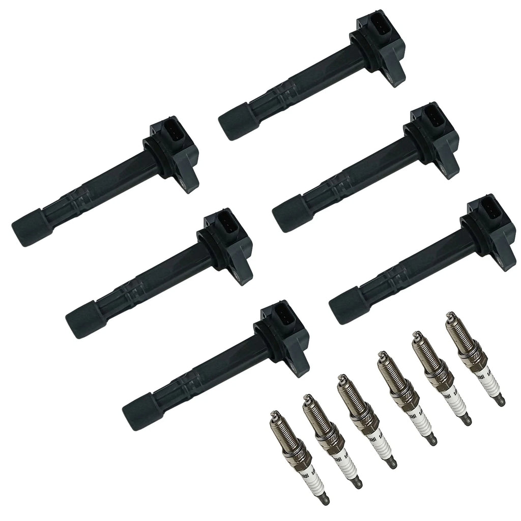 6X Ignition Coil & Spark Plug for Honda Ridgeline (2006-2008)