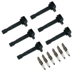 6X Ignition Coil & Spark Plug for Honda Ridgeline (2006-2008)