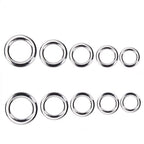 50pc Stainless Steel Fishing Clips Fast Snap Connect