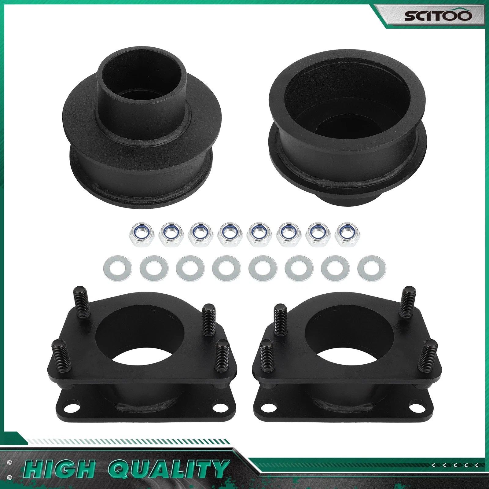 Set of 4 Lift 2.5" Front 2" Rear Steel Leveling Kit for Jeep Liberty (2008–2012)
