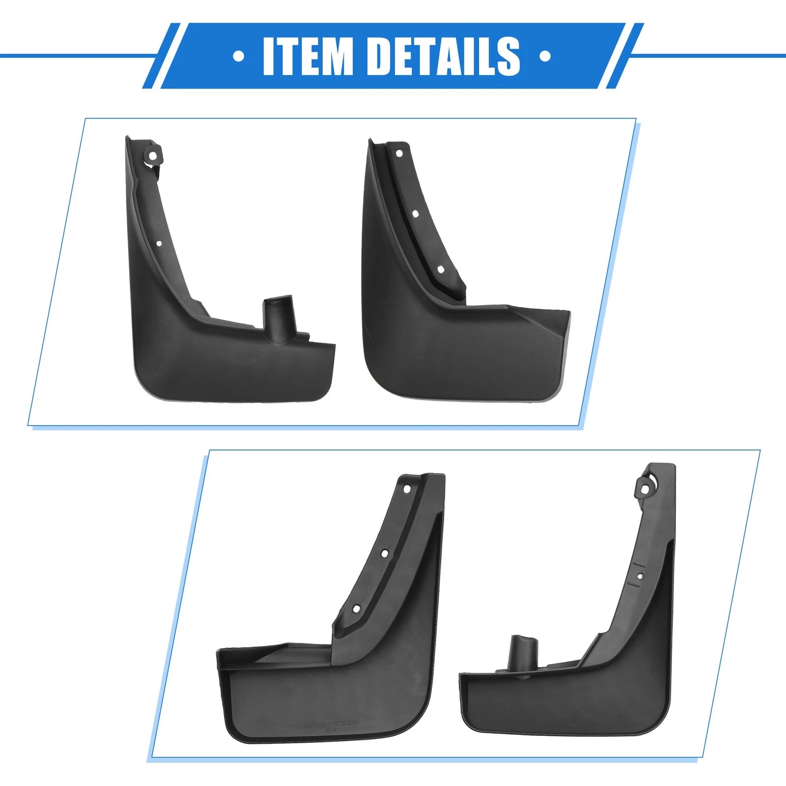 Mud Flaps Kit for Ford Explorer (2020–2024) Front Rear Splash Guards