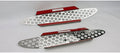 2pc Polished Stainless Steel Side Vent Grilles for 05-13 Chevy Corvette Base C6