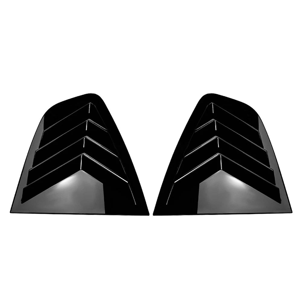 Rear Window Louver Shutter Cover Trim for Alfa Romeo Giulia (2015–2024) Glossy Black