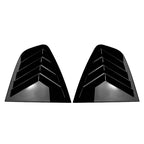 Rear Window Louver Shutter Cover Trim for Alfa Romeo Giulia (2015–2024) Glossy Black