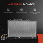 2 Radiator & AC Condenser Cooling Kit for Mitsubishi Mirage (1997-2002)