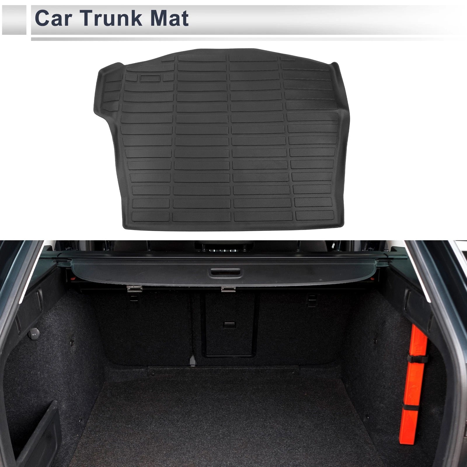 Cargo Liner Rear Trunk Mat for Subaru Solterra (2023–2024) TPE Long Grid Pattern