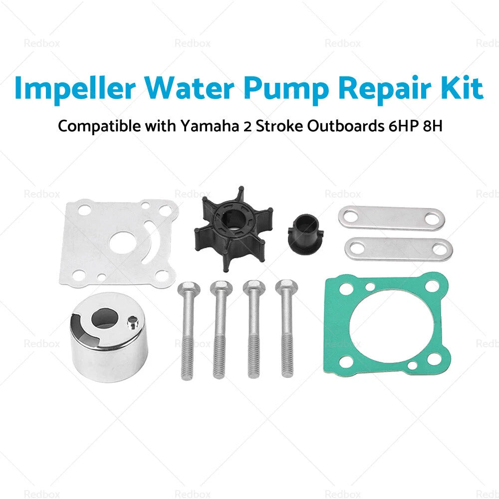 Water Pump Impeller Repair Kit for Yamaha 6 8hp Outboard (6G1-W0078-A1)
