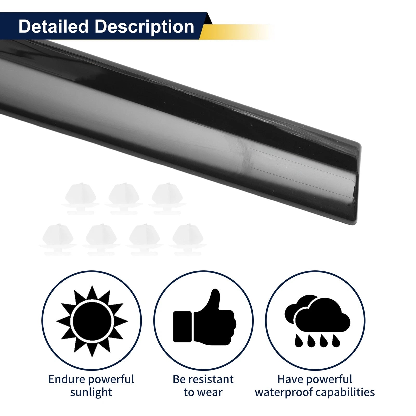 Door Garnish Trim No. 51137397867 for BMW 7 Series (2016–2022)