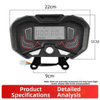 LCD Voltage Meter and Speedometer 48V 60V 72V for Electric Tricycle Front Mount