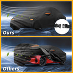 Waterproof Car Cover for Subaru BRZ (2013–2021) Black 190T-PU with Zipper