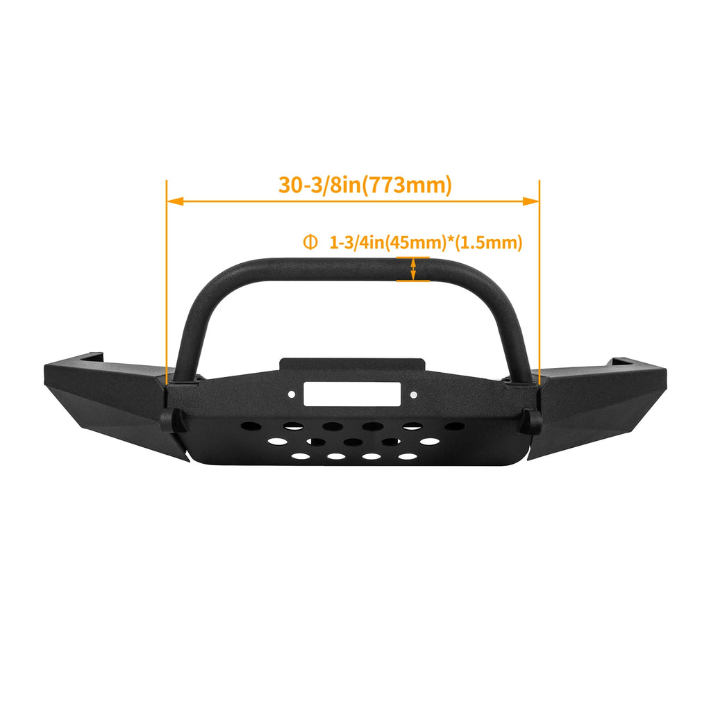 Modular Front Winch Bumper with Bull Bar for Ford Ranger (1998–2011)