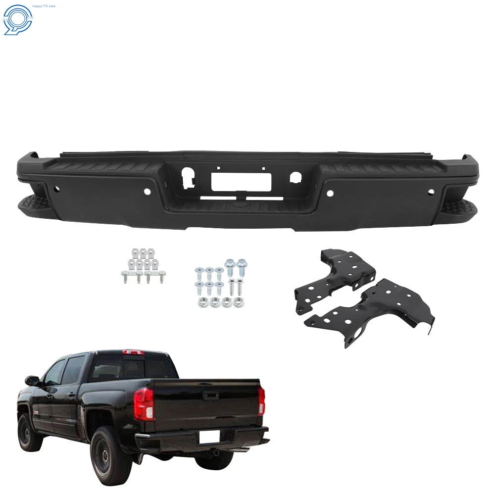 Steel Rear Bumper Assembly for GMC Silverado 2500 (2015–2019) Black