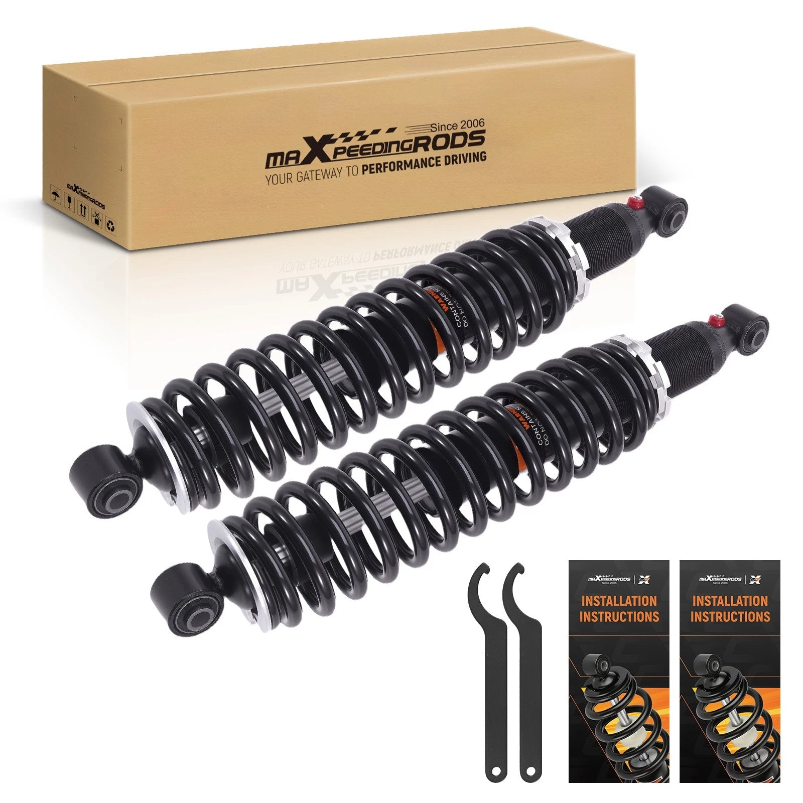 Front Shock Strut Absorber Kit for Yamaha Rhino 700 660 (2004–2013)