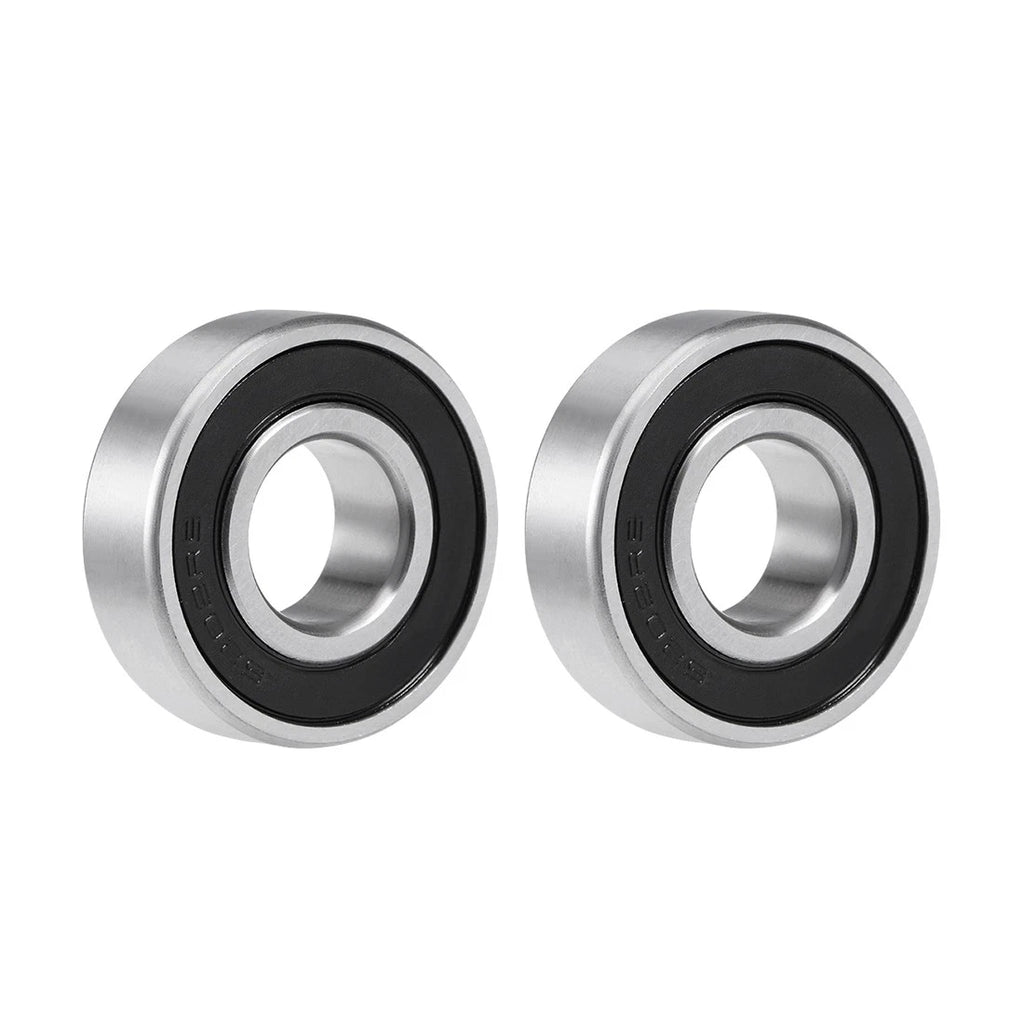 Set of 2 6202-2RS Deep Groove Ball Bearings 15x35x11mm Sealed Chrome Steel