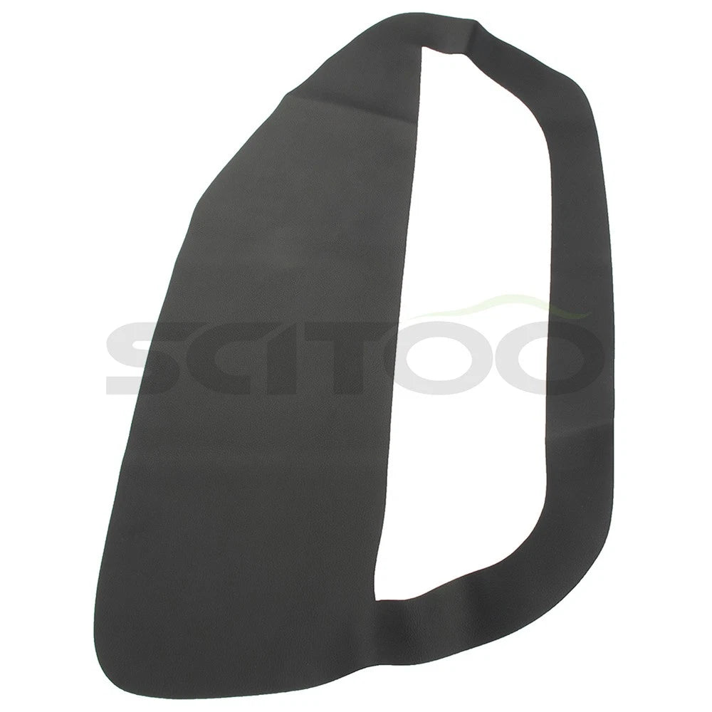 2pcs Leather Door Panel Insert Cards Cover for Ford Mustang (2005–2009) Black
