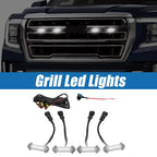 Front Grille Lights Set for Toyota Tacoma TRD PRO (2016–2022) White LED 718844543149