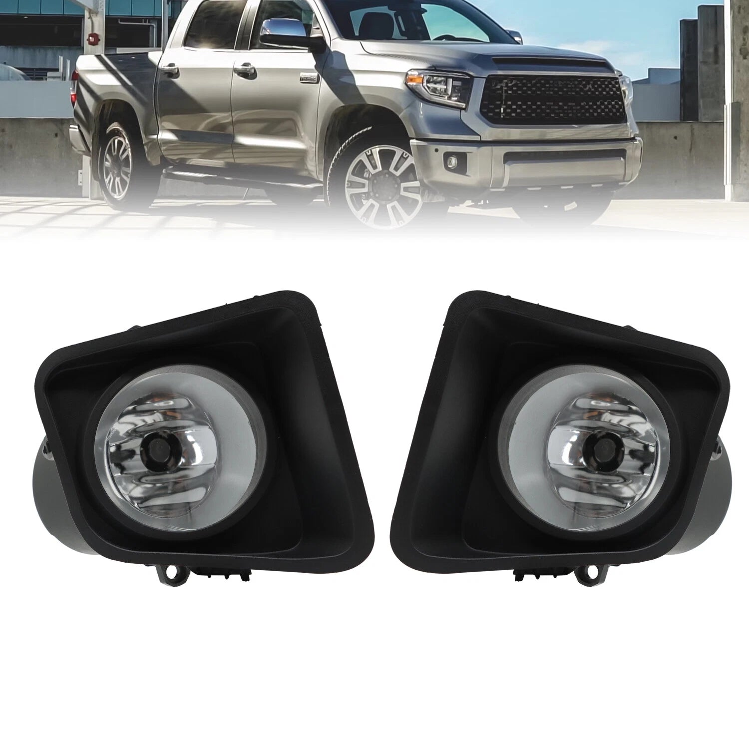 Pair Fog Lights for Toyota Tundra (2014–2021) LH+RH