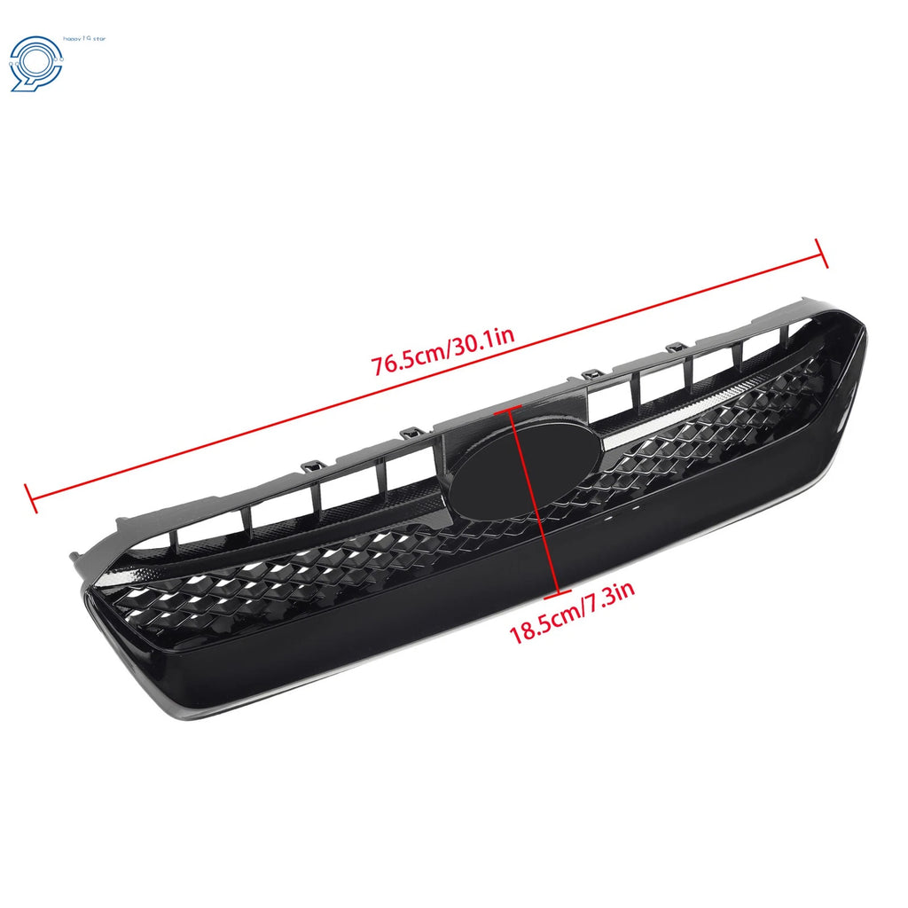 Front Grille Assembly for Subaru WRX (2015–2017) Gloss Black Mesh