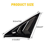 Rear Side Vent Window Louver Cover for Honda Civic Type R Hatchback (2017–2020)