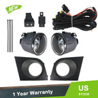 Pair Fog Light Assembly for Nissan Versa (2007–2011) Chrome Lens