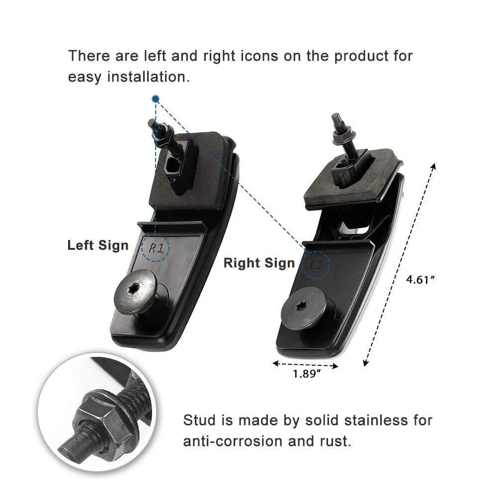 Set of 2 Rear Liftgate Window Hatch Hinges for Ford Escape (2008–2012)
