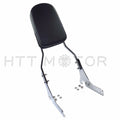 Chrome Skull Backrest Sissy Bar Leather Pad for Kawasaki VN800 (1996–2005)