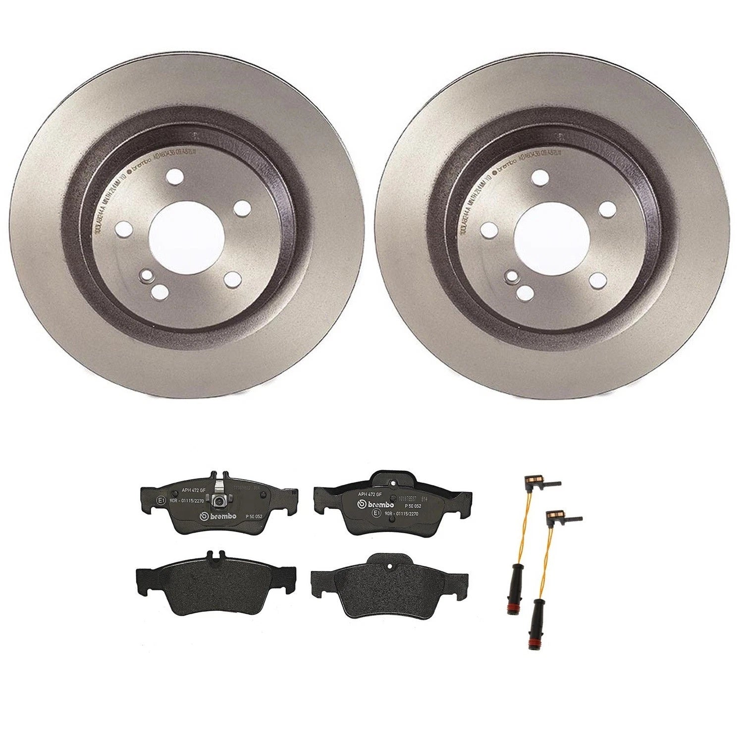 Brembo Rear Brake Kit with Low Met Pads & Sensors for MB C216 W221 (320mm)