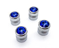 Valve Stem Caps Replacement Chrome Set for Hot Rod Car Truck ATV (—)